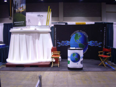 Granger ISS Tornado Shelter at Trade Show, Granger ISS Tornado Shelter Trade Show, Granger ISS Storm Shelter Trade Show